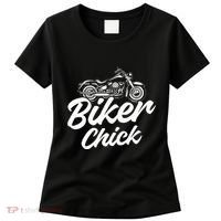 Motorcycle Funny Chopper Race Biker Chick Women's T-Shirt thumb 0