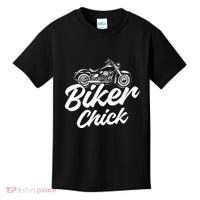 Motorcycle Funny Chopper Race Biker Chick Kids T-Shirt thumb 0
