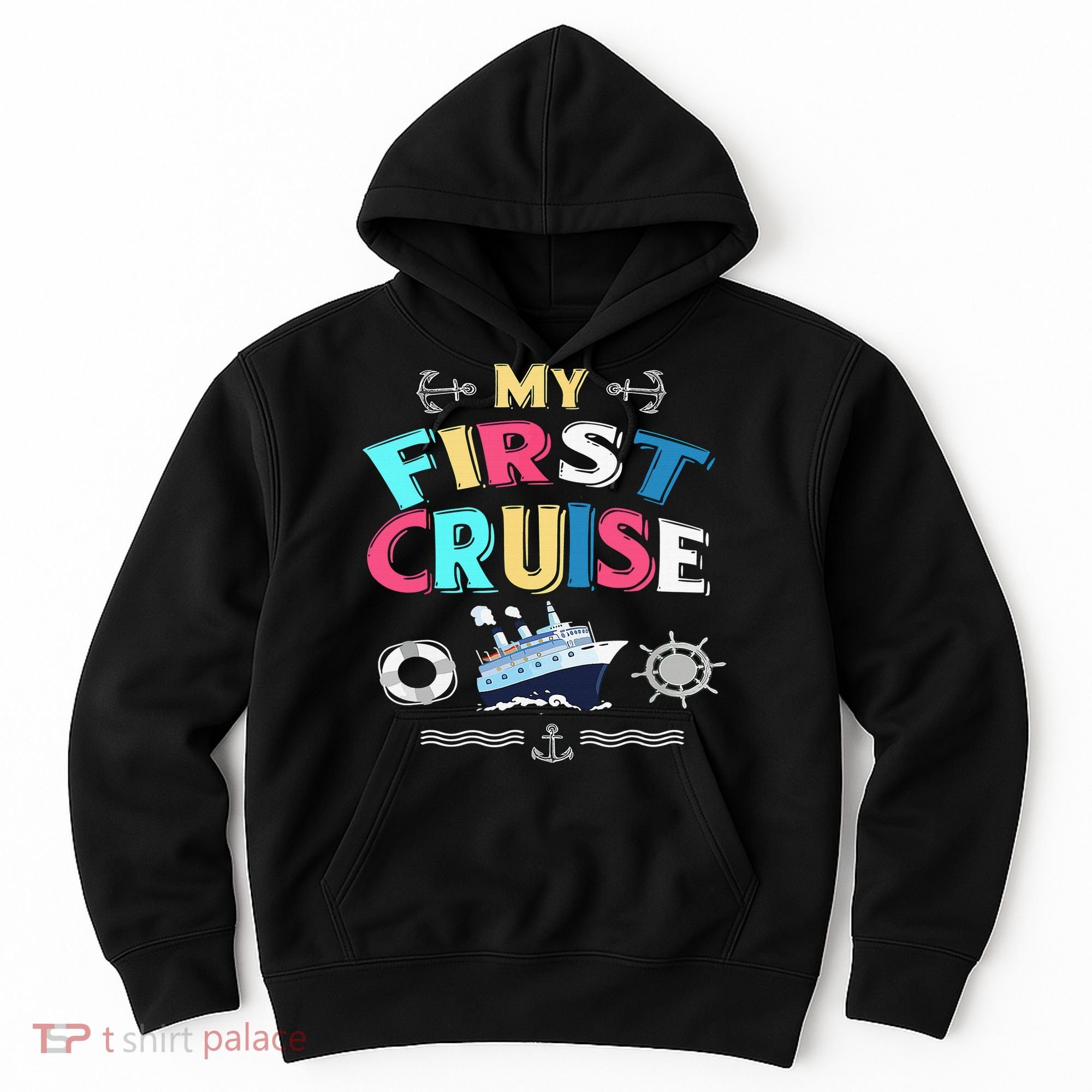 My First Cruise  Girls Boys Cruising and Sailing Hoodie