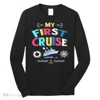 My First Cruise  Girls Boys Cruising and Sailing Long Sleeve Shirt thumb 0