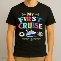 My First Cruise  Girls Boys Cruising and Sailing T-Shirt thumb 3