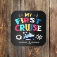 My First Cruise  Girls Boys Cruising and Sailing Coaster thumb 0