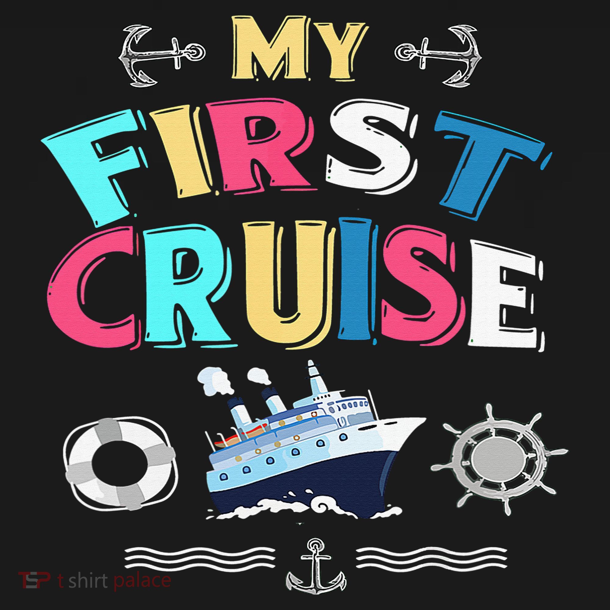 My First Cruise  Girls Boys Cruising and Sailing Women's Hoodie