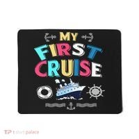 My First Cruise  Girls Boys Cruising and Sailing Mousepad thumb 0
