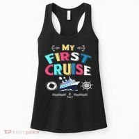 My First Cruise  Girls Boys Cruising and Sailing Women's Tank Top thumb 0