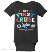 My First Cruise  Girls Boys Cruising and Sailing Baby Bodysuit thumb 0