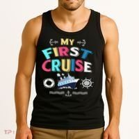 My First Cruise  Girls Boys Cruising and Sailing Tank Top thumb 3
