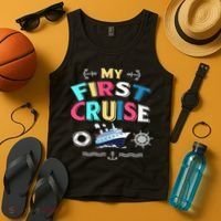 My First Cruise  Girls Boys Cruising and Sailing Tank Top thumb 4