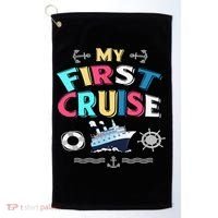 My First Cruise  Girls Boys Cruising and Sailing Golf Towel thumb 0