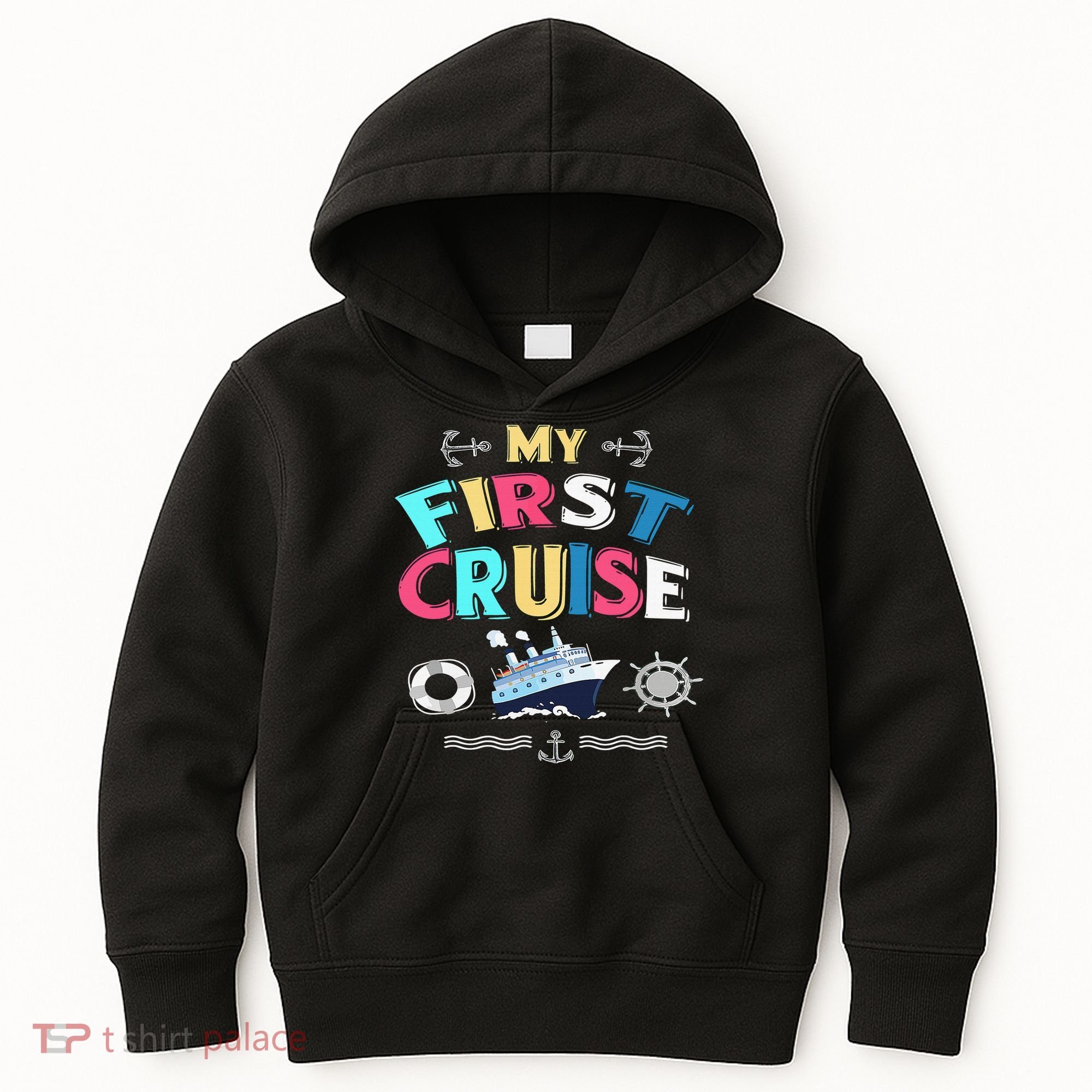 My First Cruise  Girls Boys Cruising and Sailing Kids Hoodie