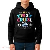 My First Cruise  Girls Boys Cruising and Sailing Kids Hoodie thumb 4