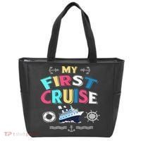My First Cruise  Girls Boys Cruising and Sailing Tote Bag thumb 0