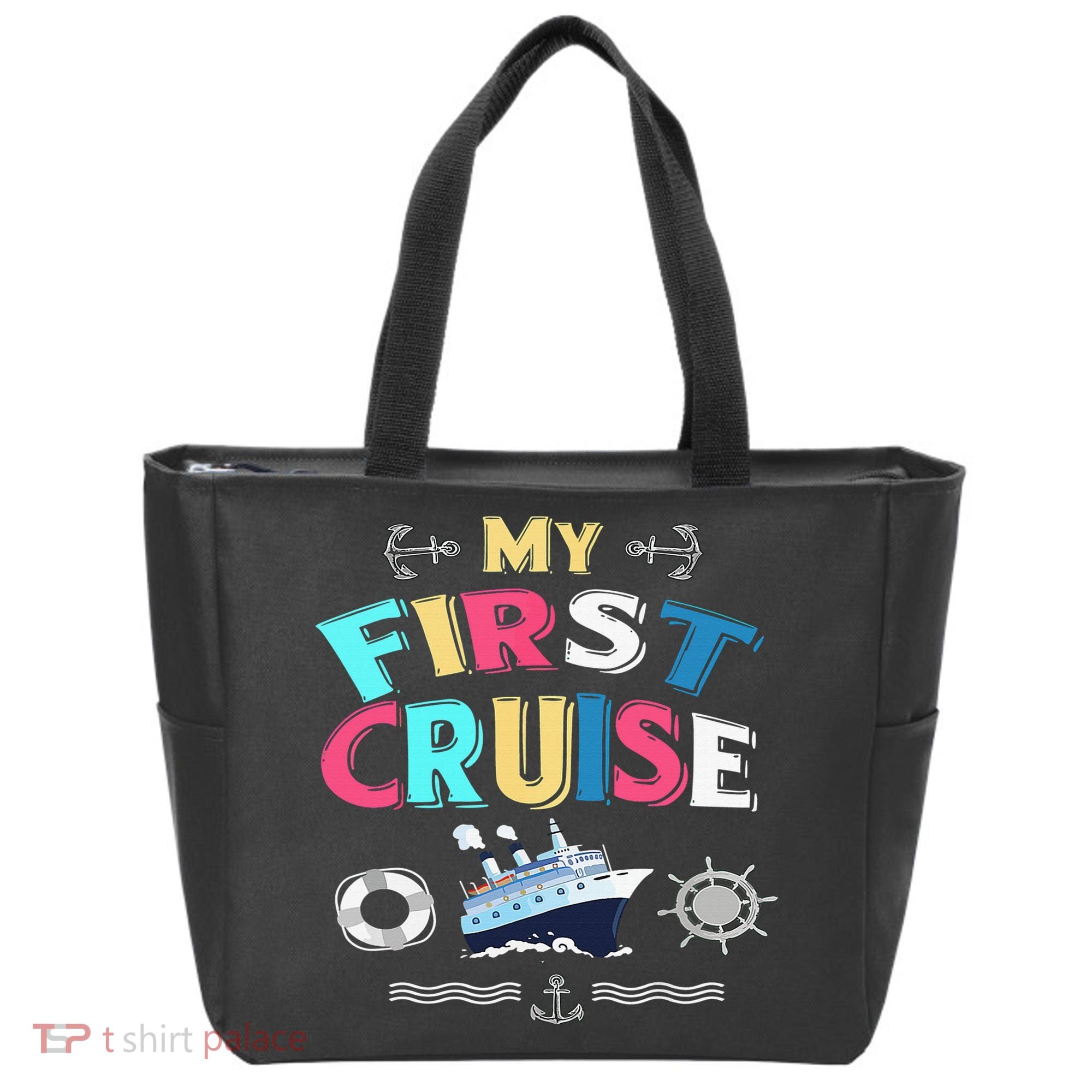 My First Cruise  Girls Boys Cruising and Sailing Tote Bag