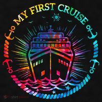 My First Cruise Funny Cruise Ladies PosiCharge Tri-Blend Wicking Tank thumb 2