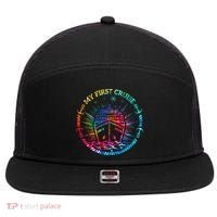 My First Cruise Funny Cruise 7 Panel Mesh Trucker Snapback Hat thumb 0