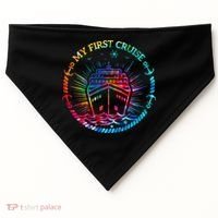 My First Cruise Funny Cruise USA-Made Doggie Bandana thumb 0