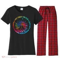 My First Cruise Funny Cruise Women's Flannel Pajama Set thumb 0
