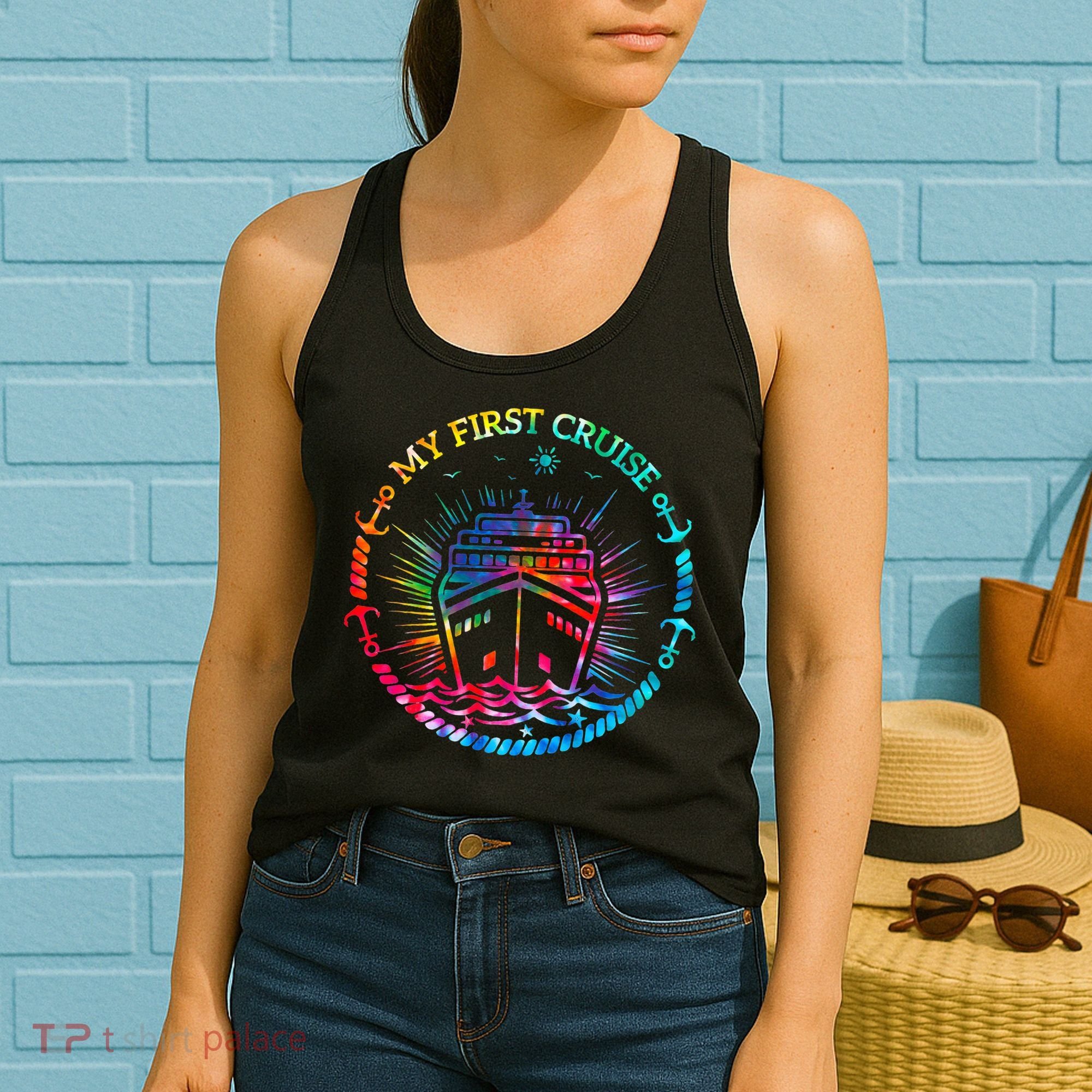 My First Cruise Funny Cruise Women's Tank Top