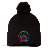 My First Cruise Funny Cruise Pom Pom 12in Knit Beanie thumb 0