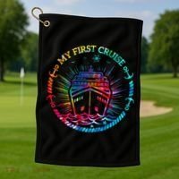 My First Cruise Funny Cruise Golf Towel thumb 1
