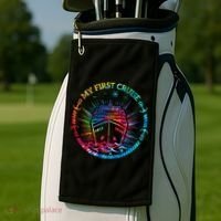 My First Cruise Funny Cruise Golf Towel thumb 2
