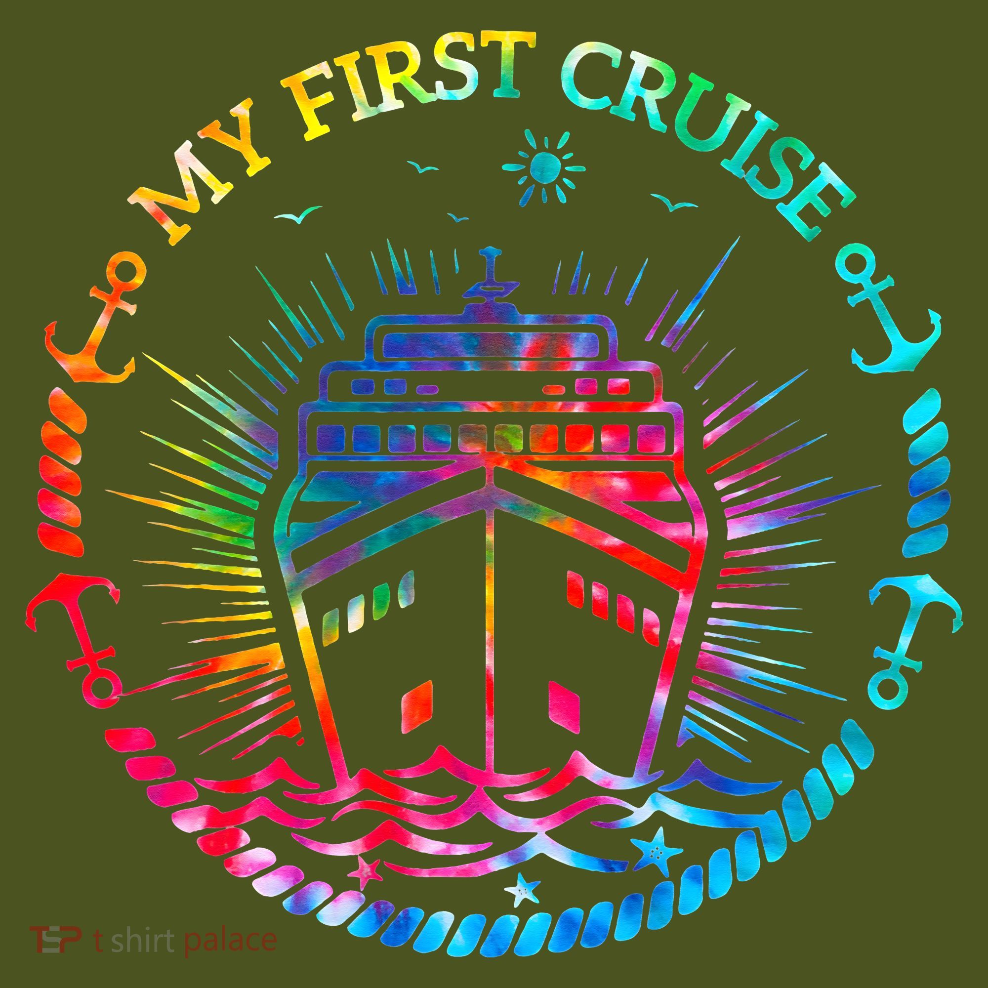 My First Cruise Funny Cruise The Baniff Cuffed Pom Beanie