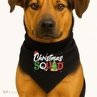 Matching Family Christmas Squad USA-Made Doggie Bandana thumb 1