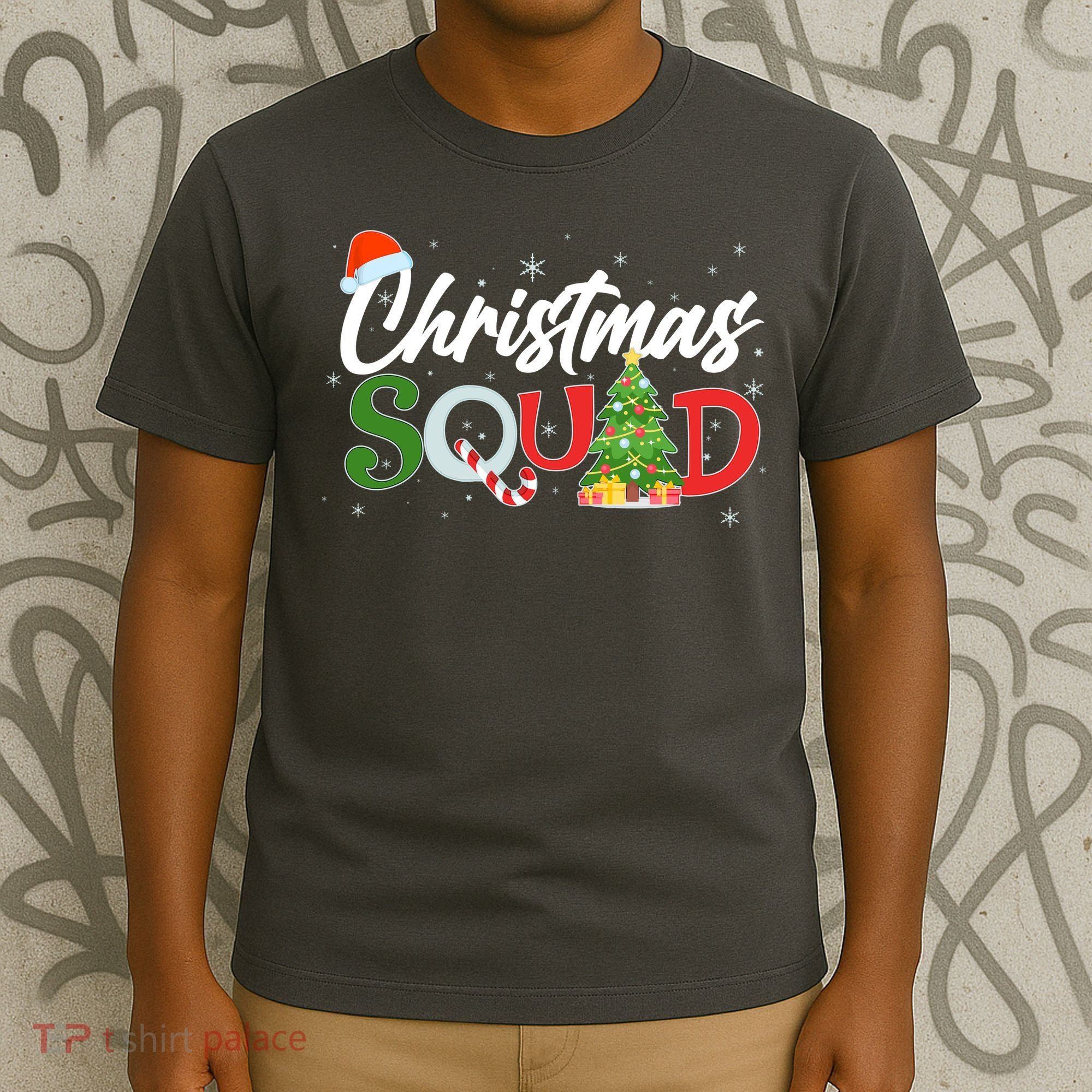 Matching Family Christmas Squad T-Shirt