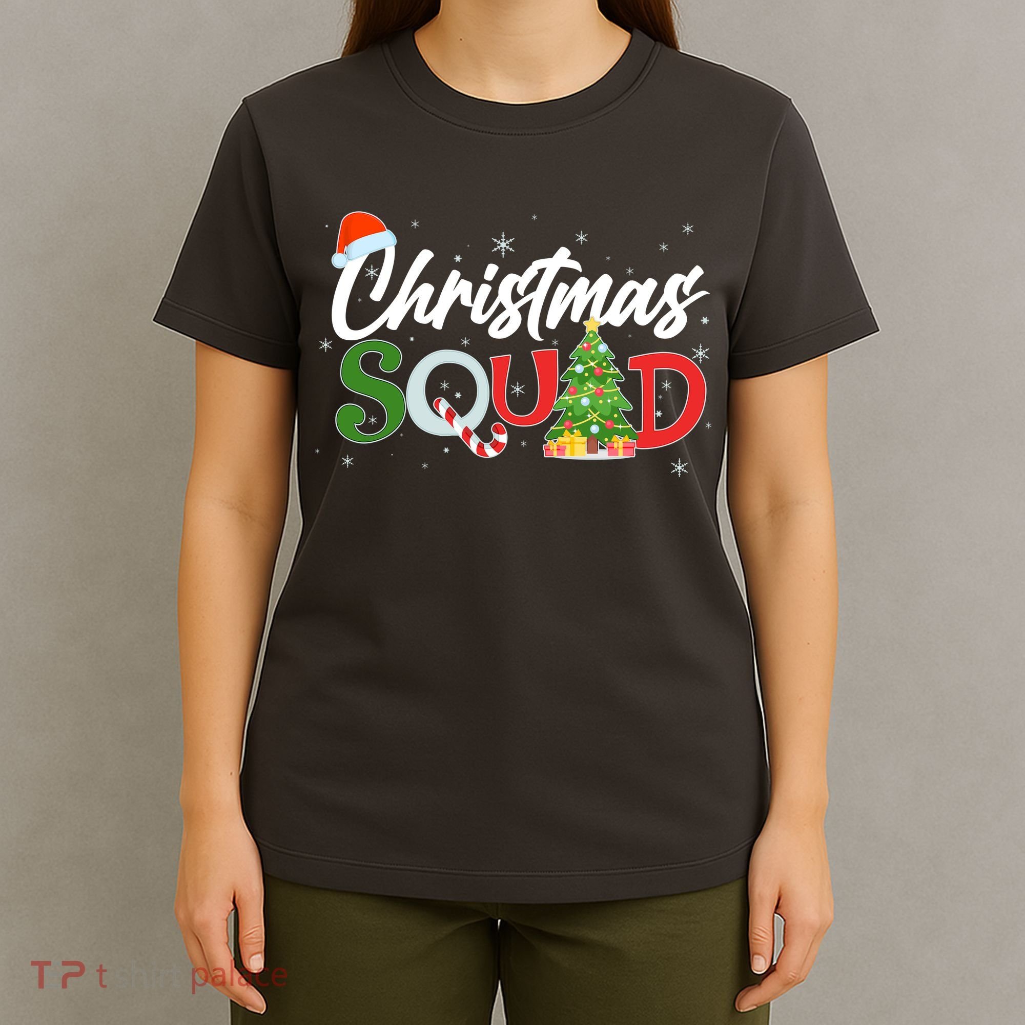 Matching Family Christmas Squad T-Shirt