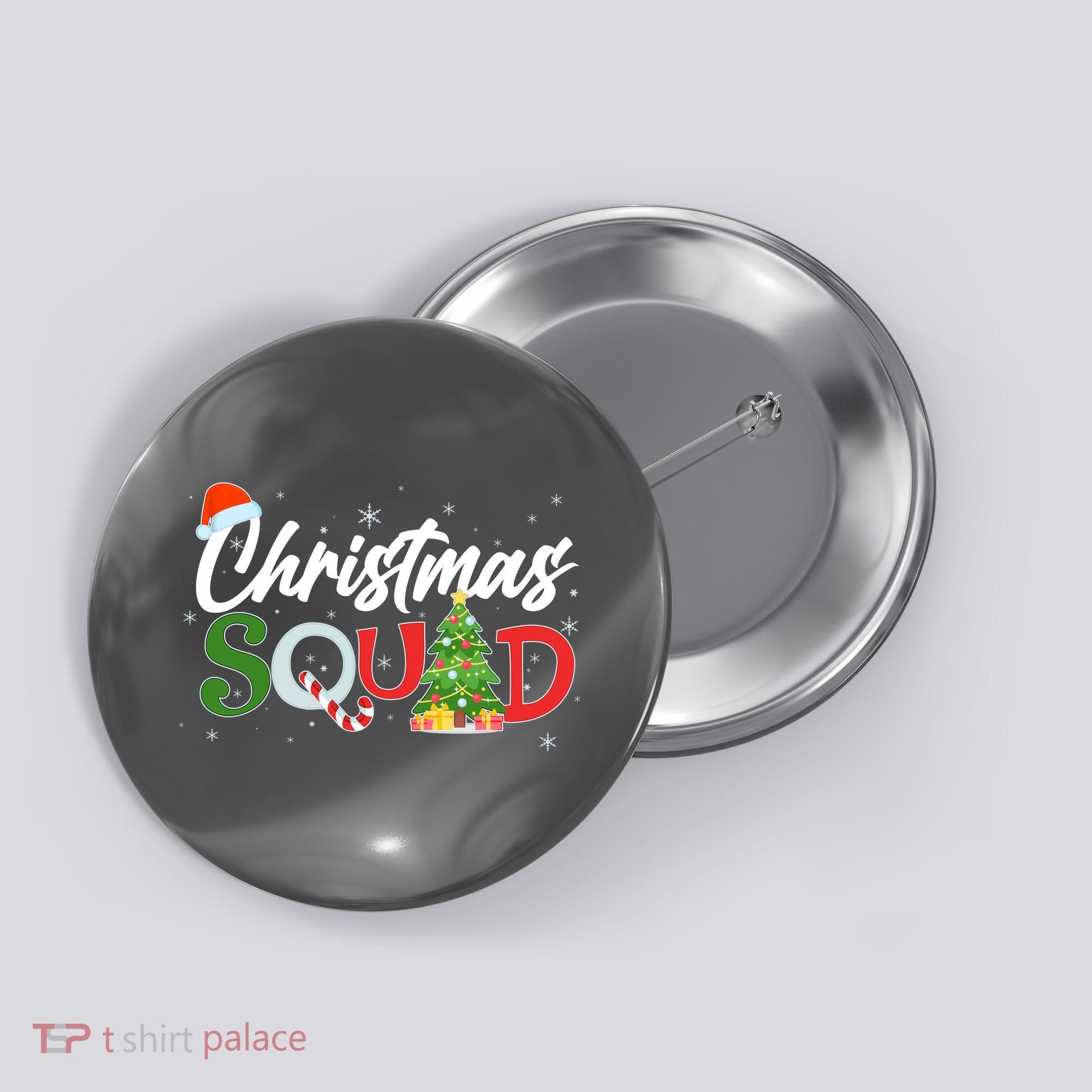 Matching Family Christmas Squad Button