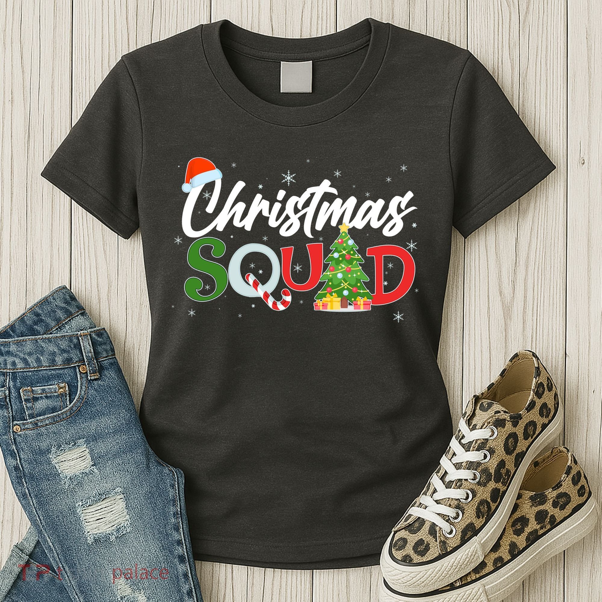 Matching Family Christmas Squad Women's T-Shirt