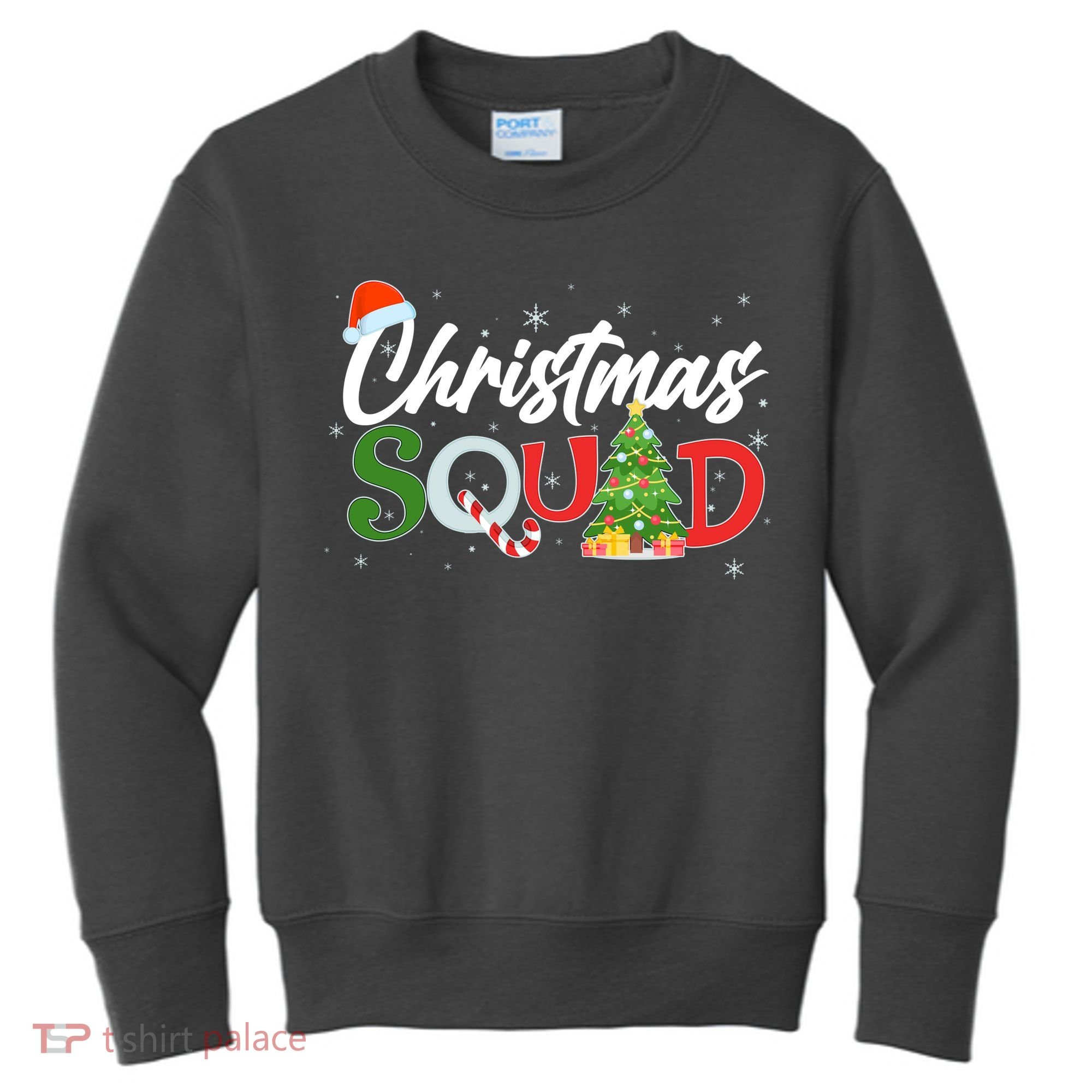 Matching Family Christmas Squad Kids Sweatshirt
