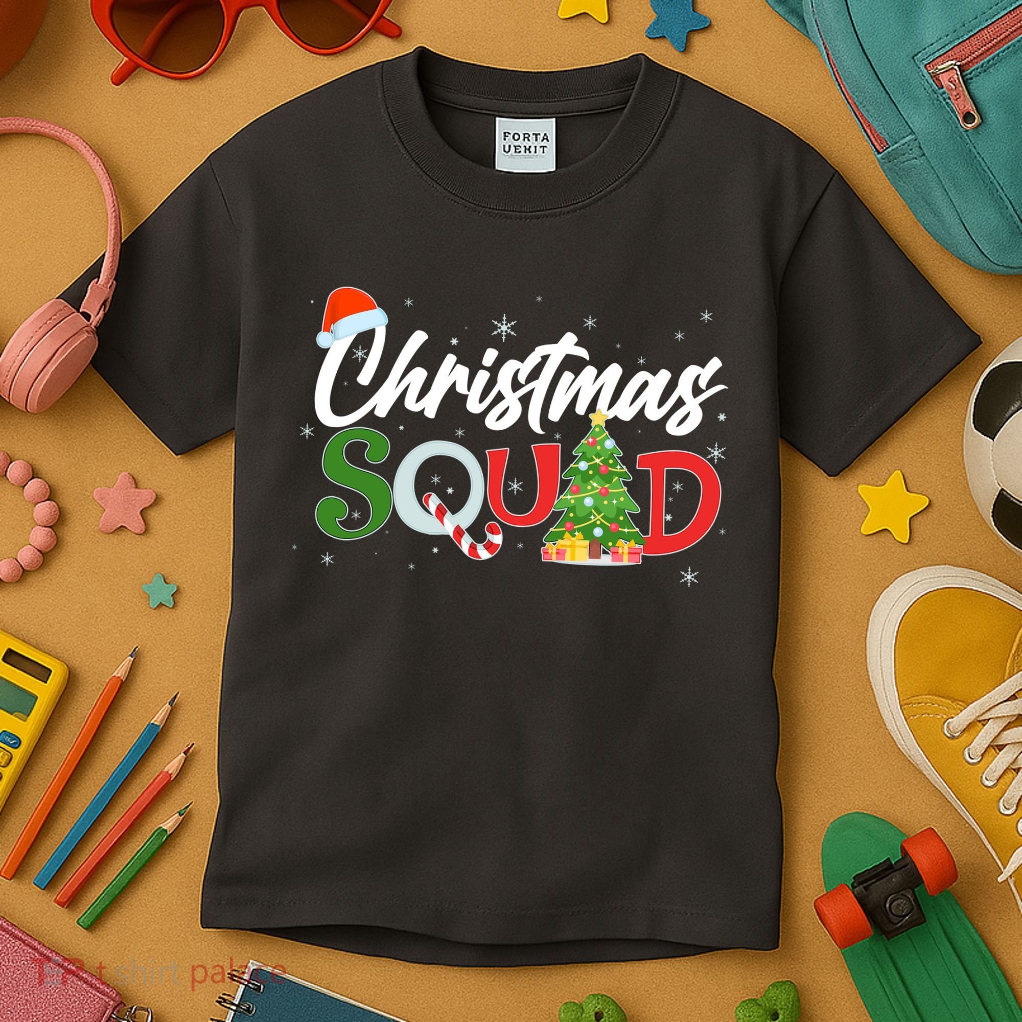 Matching Family Christmas Squad Kids T-Shirt