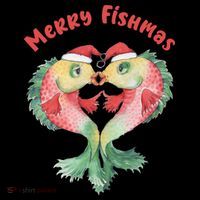 Merry FIshmas Cute Fish Christmas Gift Toddler Hoodie thumb 2