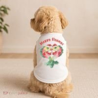 Merry FIshmas Cute Fish Christmas Gift Doggie Tank thumb 2