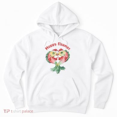 Merry FIshmas Cute Fish Christmas Gift Hoodie