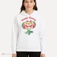 Merry FIshmas Cute Fish Christmas Gift Hoodie thumb 5