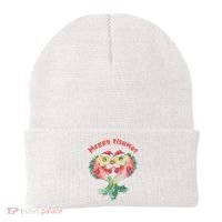 Merry FIshmas Cute Fish Christmas Gift Beanie thumb 0