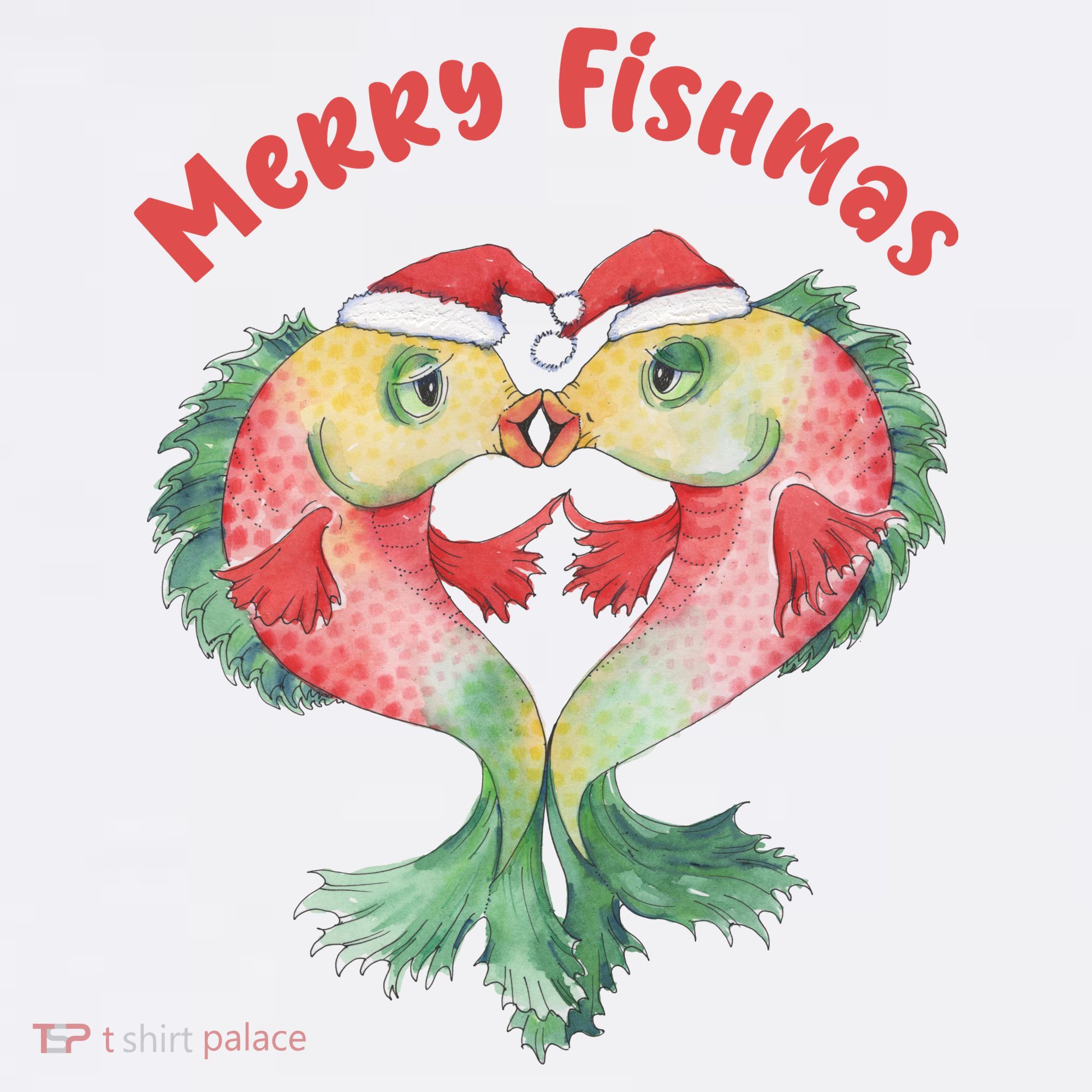 Merry FIshmas Cute Fish Christmas Gift Tumbler