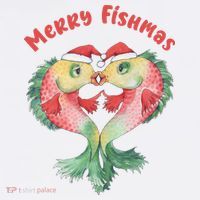 Merry FIshmas Cute Fish Christmas Gift Tank Top thumb 6