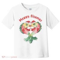 Merry FIshmas Cute Fish Christmas Gift Toddler T-Shirt thumb 0