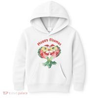 Merry FIshmas Cute Fish Christmas Gift Kids Hoodie thumb 0