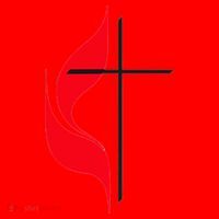 Methodist Flag Christian Cross And Flame Santa Hat thumb 1