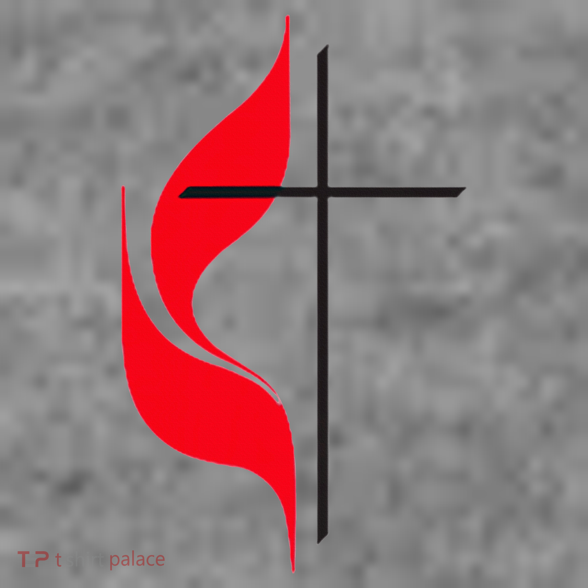 Methodist Flag Christian Cross And Flame Toddler Hoodie