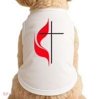 Methodist Flag Christian Cross And Flame Doggie Tank thumb 0