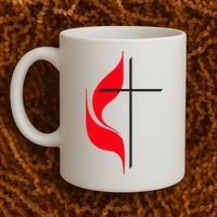 Methodist Flag Christian Cross And Flame Coffee Mug thumb 2