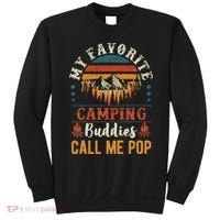 My Favorite Camping Buddies Call Me Pop Funny Grandpa Saying Sweatshirt thumb 0