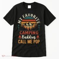 My Favorite Camping Buddies Call Me Pop Funny Grandpa Saying Tall T-Shirt thumb 0