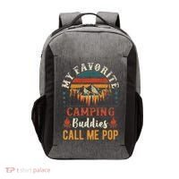 My Favorite Camping Buddies Call Me Pop Funny Grandpa Saying Vector Backpack thumb 0