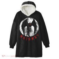 Mothman Folklore Cryptid Hooded Wearable Blanket thumb 0
